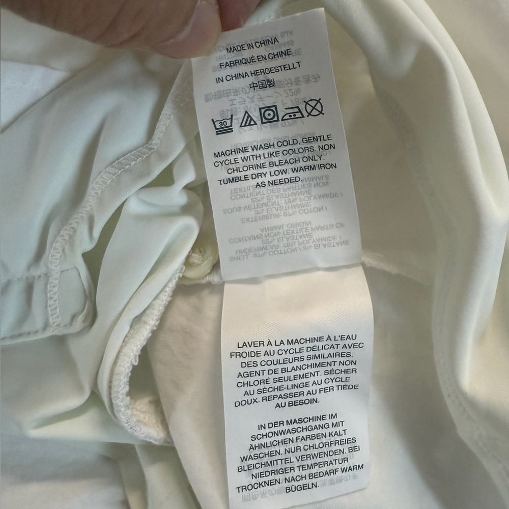 J. Crew Women’s Size 2 White Stretch Perfect Bodysuit Shirt - Picture 8 of 9